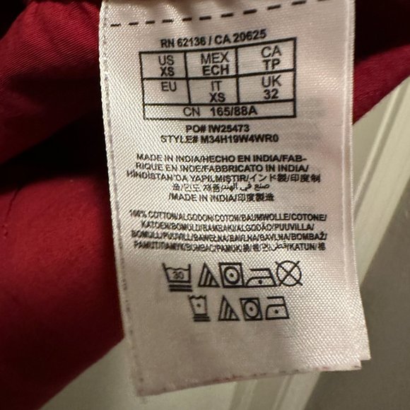 GUESS - Red/Black Button Down - Size X-Small - Picture 4 of 4